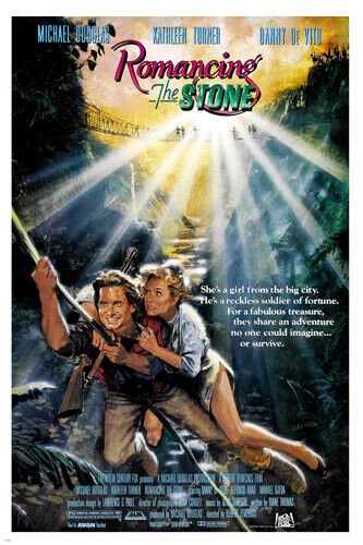 ROMANCING THE STONE movie poster michael DOUGLAS adventure love action 20x30