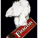 FRIGOR, CHOCOLAT CAILLER ad poster 20x30 LEONETTO CAPPIELLO 1929 polar bear