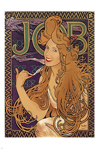 JOB POSTER Alphonse Mucha 2 RARE HOT NEW Print 20x30-PW0