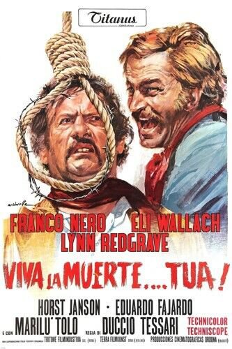 SPAGHETTI WESTERN don't turn other cheek move poster WALLACH REDGRAVE  20x30