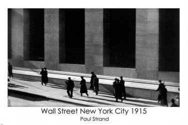 PAUL STRAND wall street NEW YORK CITY 1915 classic photo poster 20x30 RARE