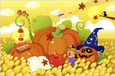 KID FRIENDLY CARTOON poster with GUPPY TURTLE DOG CAT HORSE MICE 20x30 fun!
