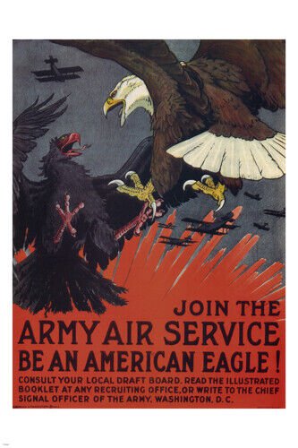 JOIN THE ARMY vintage WAR poster Charles Livingston Bull USA 1917-1918 20x30