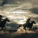 native americans on horseback PHOTO QUOTE POSTER chief seattle 20x30 INSPIRE
