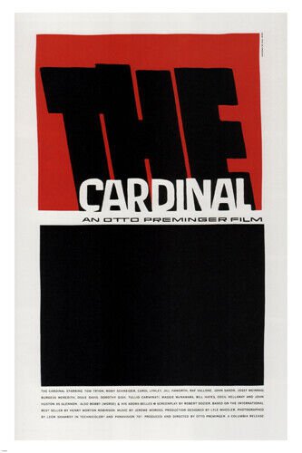 The Cardinal by Otto Preminger MOVIE POSTER JOHN HUSTON 1963 20x30 hot new