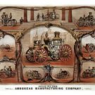 AMOSKEAG MANUFACTURING CO. Fire Engine Vintage POSTER USA 1872 20x30 hot NEW