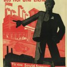 VINTAGE AD POSTER german interwar communist poster INDUSTRIAL 20x30 new #3