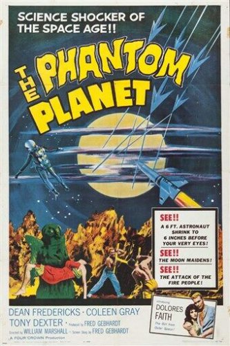 THE PHANTOM PLANET vintage science fiction MOVIE POSTER collectors new 20x30