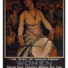 WOMEN, SERVE YOUR COUNTRY vintage poster Paul Honore US 1917 20x30 Patriotic WOMEN, SERVE YOUR COUNTRY vintage poster Paul Honore US 1917 20x30 Patriotic