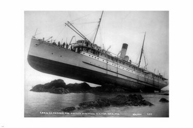 William Howard Case S.S. PRINCESS MAY Shipwrecked PHOTO POSTER Alaska 20x30