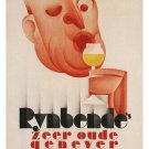 RYNBENDE'S GIN vintage AD POSTER Johannes Romein Netherlands 1932 20x30 NEW