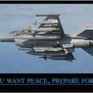 if you want PEACE prepare for WAR poster MILITARY MESSAGE collectors 20x30 if you want PEACE prepare for WAR poster MILITARY MESSAGE collectors 20x30