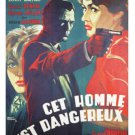 FRENCH CET HOMME EST DANGEREUX movie poster LEMMY CAUTION scary 20x30