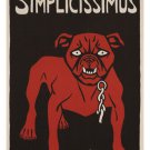 simplicissimus VINTAGE POSTER edmund edel GERMANY 1900 20x30 canine power