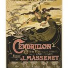 j. massnet's CENDRILLON vintage theater poster DRAMATIC IMAGINATIVE 20x30