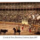 CORRIDA DE TOROS Fine Arts 1897 POSTER Barcelona Spain 20x30 BULLFIGHT