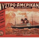 AUSTRO Americana boat cruise TRAVEL VINTAGE Poster BY PATRAS Greece 20x30 HOT