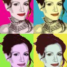 celebrity actress JULIA ROBERTS multiple image POP ART POSTER soft 20x30