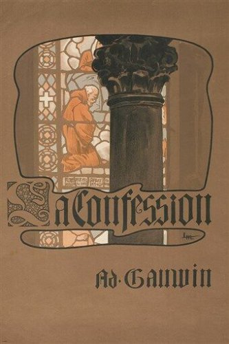 LA CONFESSION by leopoldo metlicovitz VINTAGE AD POSTER classic church 20x30