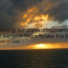 Aristotle Onassis Quote about seeing the light MOTIVATIONAL POSTER 20x30