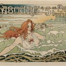 CABOURG -  5 H to Paris VINTAGE poster henri PRIVAT-LIVEMONT FRANCE 20x30