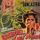 FILM noir MOVIE poster SORRY, WRONG NUMBER STANWYCK & LANCASTER 20x30