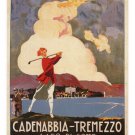 Cadenabbia-Tremezzo Lake Como Poster LIVIO APOLLONI ITALY 1926 20x30 GOLF