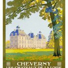 CHEVERNY chemins de fer de paris a orleans VINTAGE TRAVEL POSTER 20x30 new