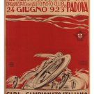 motor racing circuit VINTAGE POSTER italy 1923 20x30 wheels speed stylish