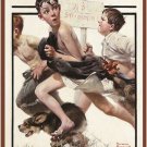 NO SWIMMING vintage painting art poster NORMAN ROCKWELL animated FUNNY 20x30 NO SWIMMING vintage painting art poster NORMAN ROCKWELL animated FUNNY 20x30