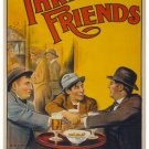 THREE FRIENDS - A BIOGRAPH FILM Vintage Movie Poster 20x30 FELLOWSHIP Rare