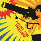 bazooka boy FIGHT THE POWER modern propaganda poster BRIGHT war msg 20x30