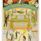n. datura m. brussels  MAGIC CIRCUS EGYPTOMANIA vintage ad poster 20x30 RARE