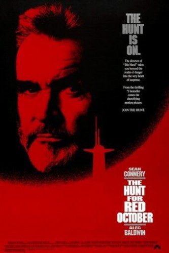 TOM CLANCY'S the HUNT for RED OCTOBER 1990 movie poster SEAN CONNERY 20x30
