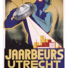 UTRECHT'S FAIR Vintage Poster Henri C. Pieck Netherlands 1934 20x30 VALUABLE