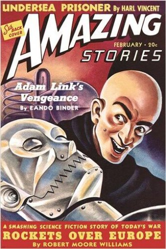 vintage comic book cover poster AMAZING STORIES FEBRUARY ISSUE sci-fi 20x30