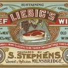 vintage ad poster LIEBIG'S BEEF WINE prepared by S. STEPHENS 20x30 unique