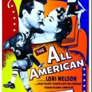 TONY CURTIS LORI NELSON movie poster THE ALL AMERICAN football star 20x30