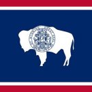 WYOMING STATE FLAG POSTER official historic symbolic collectors 20x30 RARE