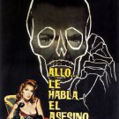 the THIRD VOICE film noir MOVIE POSTER "Allo...le habla el Asesino" 20x30-PW0