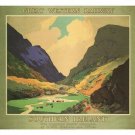 Southern Ireland Great Western Railroad Ad Poster Warwick Goble UK 20x30  New