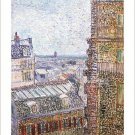 VAN GOGH sight of paris from THE ROOM OF VINCENT vintage art poster 20x30