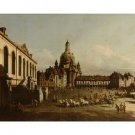 Bellotto Bernardo NEUMARKT IN DRESDEN Fine Art Painting Poster 20x30 RARE!