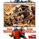 the WAR WAGON movie poster HORSE-DRAWN carriage GUNS 20x30
