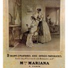 Two DEPILATORY Salons Vintage Ad Poster FRANCE 1830 20x30 HISTORIC prized