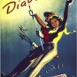 LES DIABLERETS ski station VINTAGE FRENCH TRAVEL POSTER classy sporty 20x30