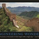 Wall of China Engineering wonder inspiration motivation poster 20x30 Lao Tzu