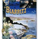 vintage TRAVEL POSTER biarritz france SCENIC COLORFUL unique lovely 20x30