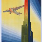 Ala Littoria plane flying Vintage Ad Poster Corbella Italy 1935 20x30 hot new