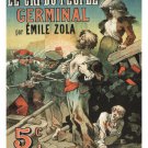 GERMINAL vintage ad poster EMILE ZOLA france 20x30 historic literature